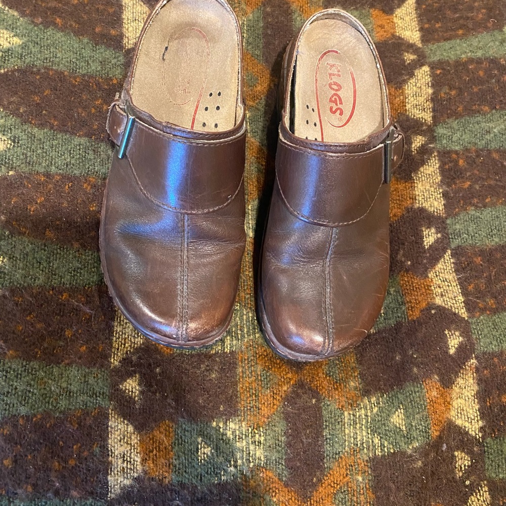 Klogs 7.5 brown used lots lots of life left - Picture 7 of 7